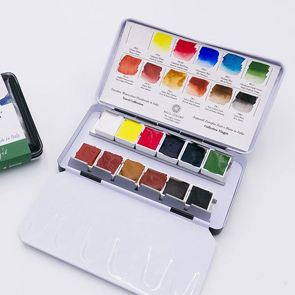 Solid Watercolor Paints - 3 Patterns - Artists Will Love from Apollo Box
