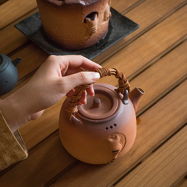 Terracotta Clay Teapot