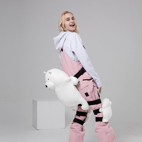 Ski Pants For Women - Polyester - White - Pink - 5 Colors - 3 Sizes -  ApolloBox