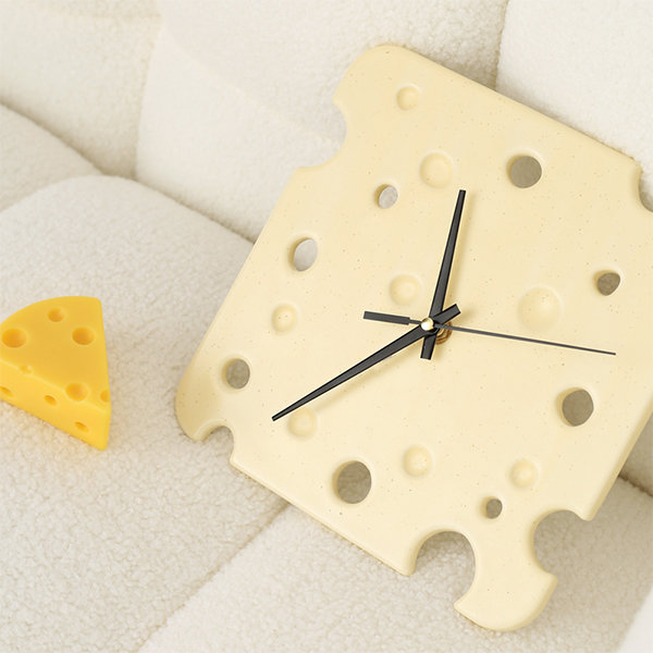 Cheese Inspired Wall Clock - Ceramic from Apollo Box