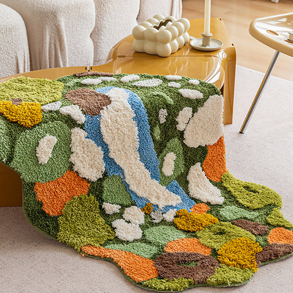 Moss Inspired Rug - Wool - Blended Fiber from Apollo Box