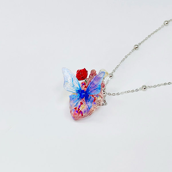 Resin Conversation Heart Necklaces!