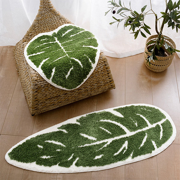 Moss Shaped Rug - Polyester - Light Green - Dark Green - ApolloBox