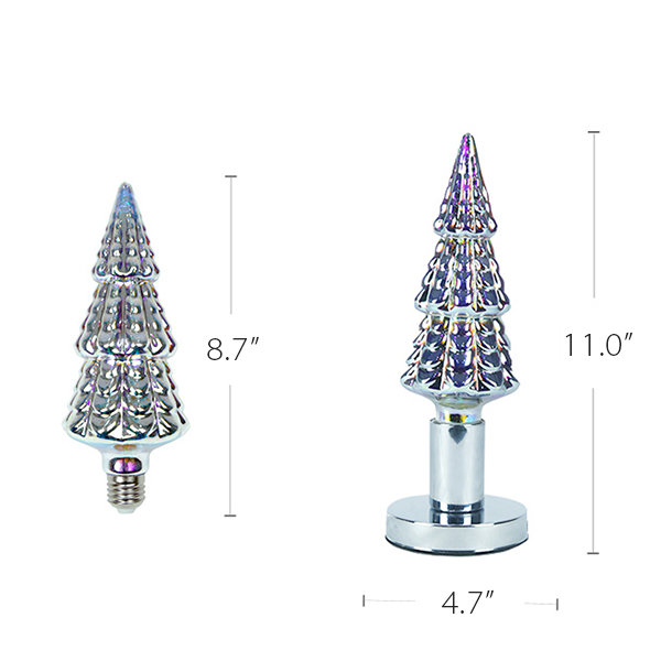 Christmas Bottle Ornament - Glass - 2 Patterns - ApolloBox