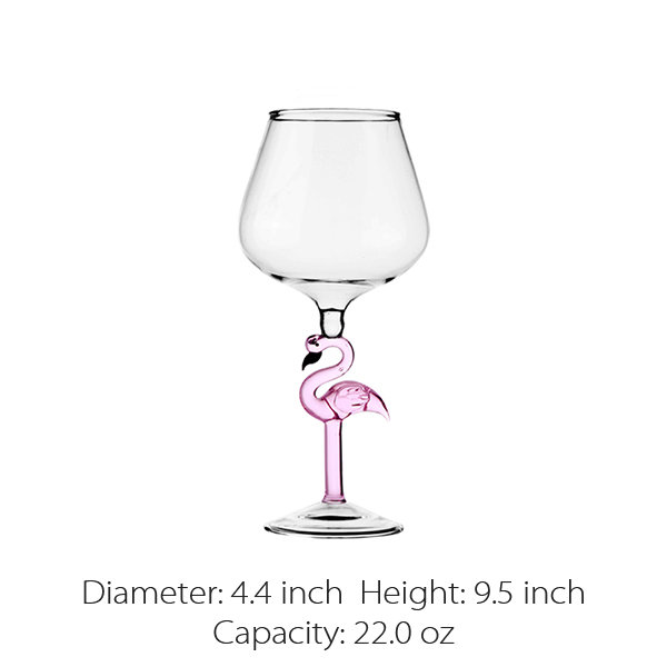 Flamingo Goblet - Glass - 4 Capacity Options - ApolloBox