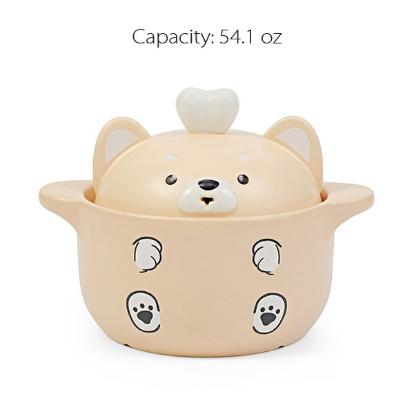 Cute Dog Cooking Pot - Ceramic - Import From Korea - ApolloBox