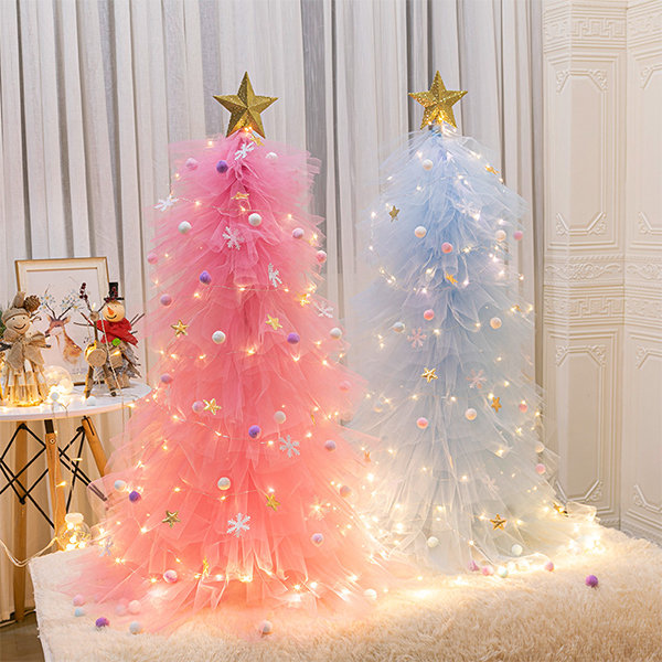 Feather Christmas Tree - Wood - Beautiful Color - ApolloBox