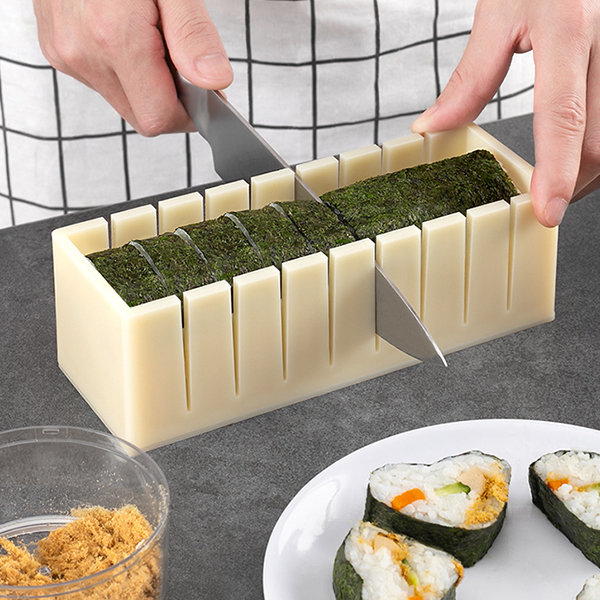 Wooden Rectangular Sushi Press Mold Box japanese kitchen Sushi