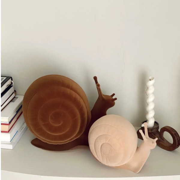 Unique Resin Snail Decor - Beige - Brown