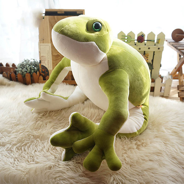 Frog Plush Pillow, Adorable Frog Stuffed Animal (15 * 14 inch), Home  Cushion Decoration Plush Hugging Pillow Frog Toy Birthday Xmas Travel Gift  for