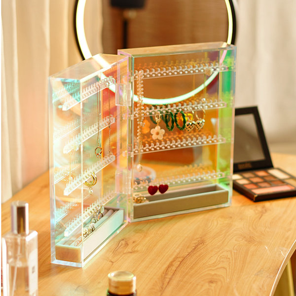 Acrylic Cosmetic Storage Box - Colorful - ApolloBox