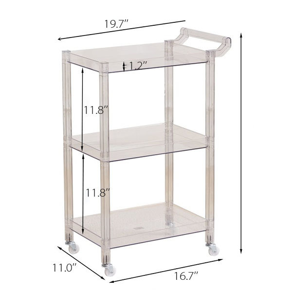 Acrylic Storage Shelf - Organizer - White - Yellow - 3 Colors - ApolloBox