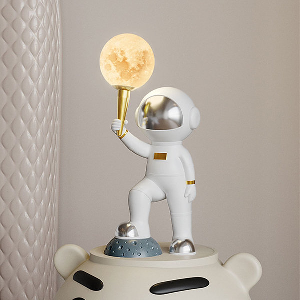 Astronaut Table Lamp - Resin - Metal - 3 Light Colors - Apollobox