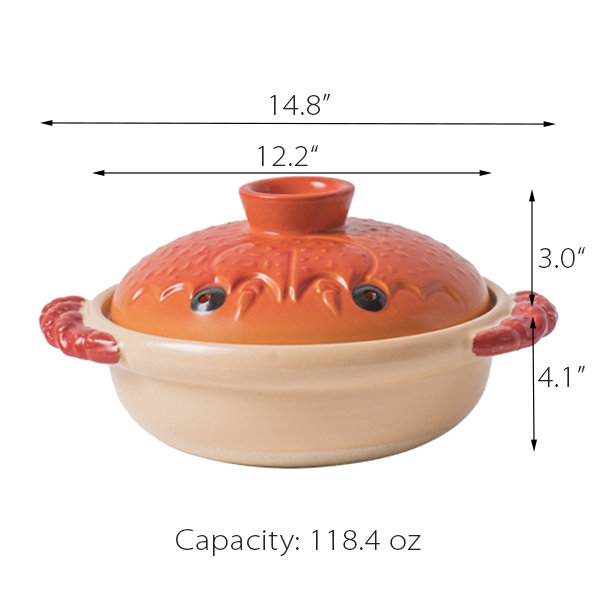 Crab Casserole Dish - Versatile - 3 Capacity Options from Apollo Box