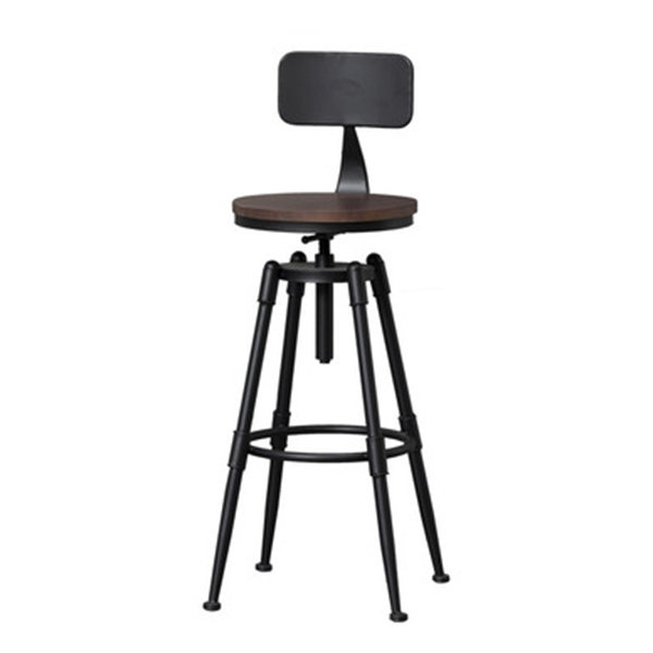 Black industrial bar discount stools