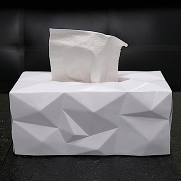 RESIN TISSUE BOX - Black