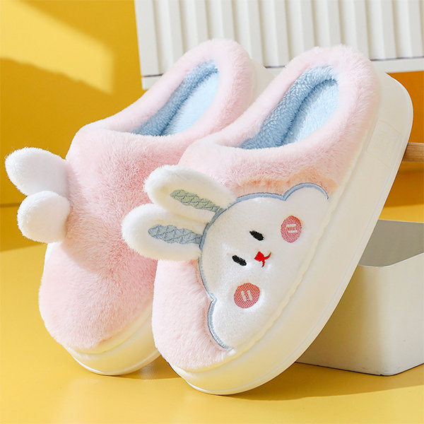 Cute Cartoon Fluffy Slippers from Apollo Box