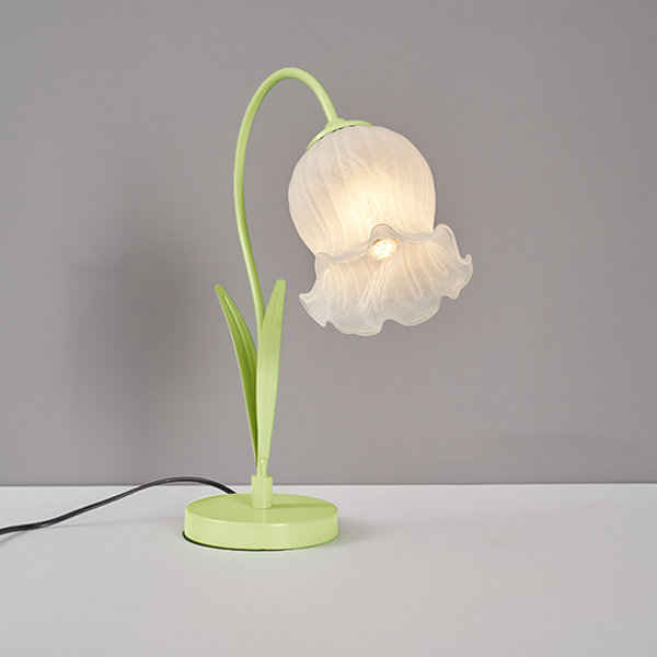 Lily Of The Valley Crystal Ball Night Light - Beech Wood - Glass - Black -  2 Colors from Apollo Box