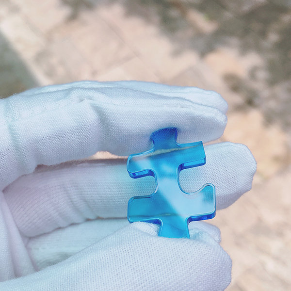 Brain Teasing Puzzle - Plastic - Yellow - Blue