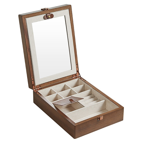 Wooden Jewelry Storage Box - Timeless Treasure Keeper - Velvet-Lined  Elegance - ApolloBox