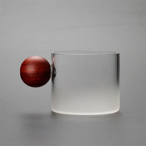 Mini Coffee Cup - Ball Handle - Glass - ApolloBox