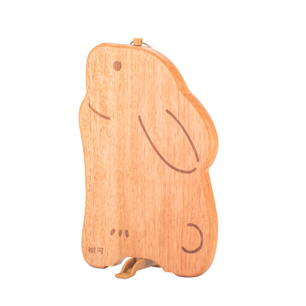 Bunny Cutting Board - Wood - Stainless Steel - 2 Sizes - ApolloBox