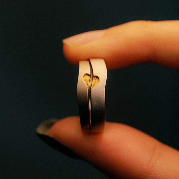 Version Zircon Royal Couple Rings - Ring For Girls