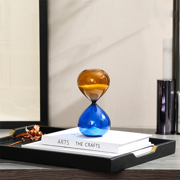 Modern Hourglass Decor - Glass - Three Size Options