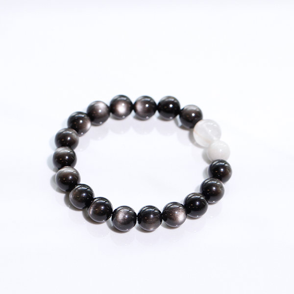 Natural Obsidian Bracelet - Crystal - 5 Sizes - ApolloBox