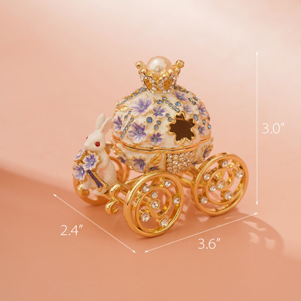 Enchanted Disney Fine Jewelry Enchanted Disney Sapphire (1 ct. t.w.) &  Diamond (3/8 ct. t.w.) Cinderella Ring in 14k White Gold - Macy's