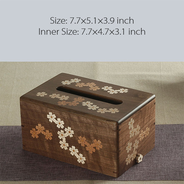 Sakura Pattern Cylinder Tissue Box - Designed for Car Use - 6 Pack of  Tissues from Apollo Box