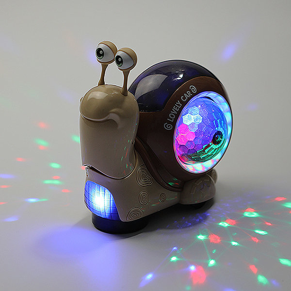 Rolling Snail Toy - Lights Up - Battery Powered - Such Fun