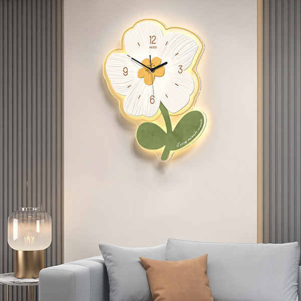 Pretty Floral Wall Clock - Great Size - 2 Patterns