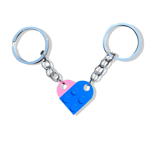 PinktownUSA Blue Heart Keychain Clip