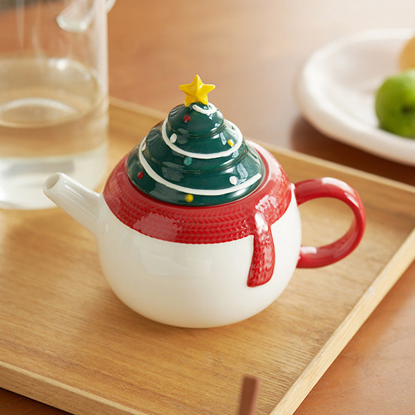 Teapots Set with 2 Cups & 1 Storage Bag Ceramic Tea Set Portable