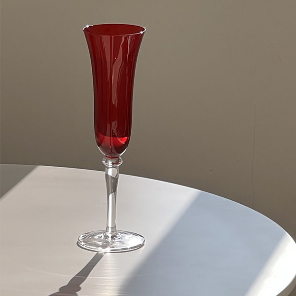 Vintage Red Goblet - Glass - Wine - Champagne - 4 Patterns from Apollo Box