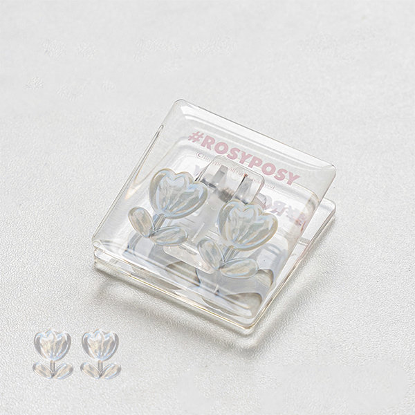 Cute Acrylic Binder Clip - Tulip - Ice - Heart - ApolloBox