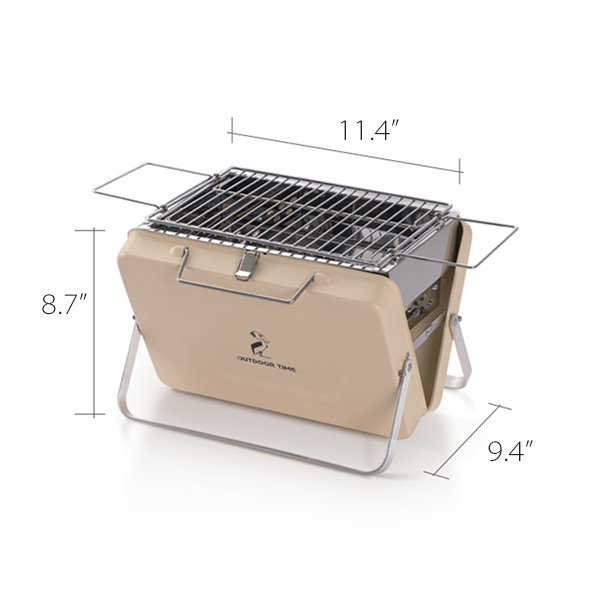 Portable Grill - Stainless Steel - Beige - Green - 2 Sizes - ApolloBox