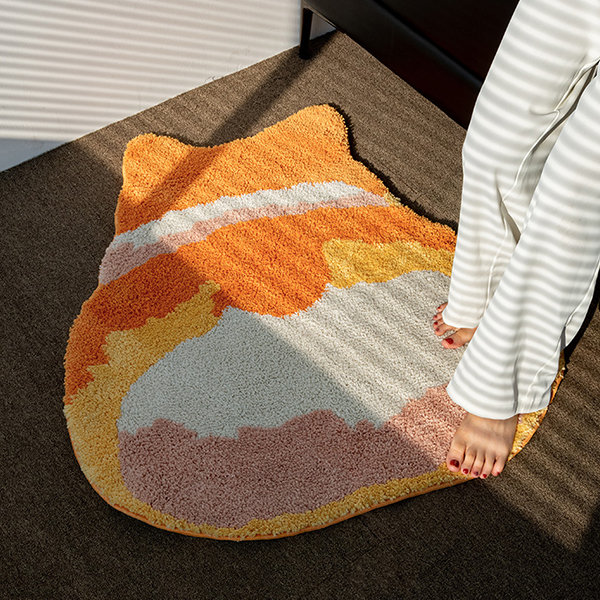 Cartoon Dog Design Floor Mat  Cute bath mats, Rugs on carpet, Cute cat face