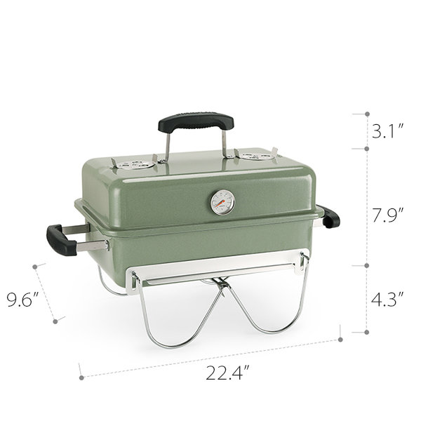 Portable Grill - Stainless Steel - Beige - Green - 2 Sizes - ApolloBox