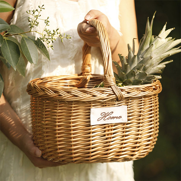 Woven Picnic Basket - Portable Storage - 2 Sizes Available - ApolloBox