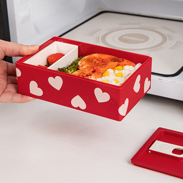 Insulated Bento Box - Heart - Cherry Blossom - Strawberry from Apollo Box