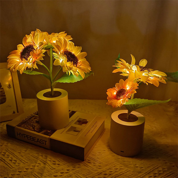 Sunflower Inspired Night Light - USB - 2 Patterns