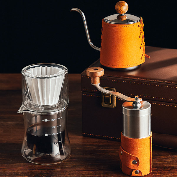 Vintage Manual Coffee Grinder - Zinc Alloy - Stainless Steel - 2 Sizes from  Apollo Box