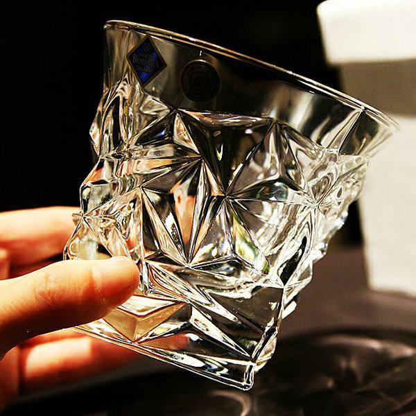 Crystal Glass Square Cup from Apollo Box