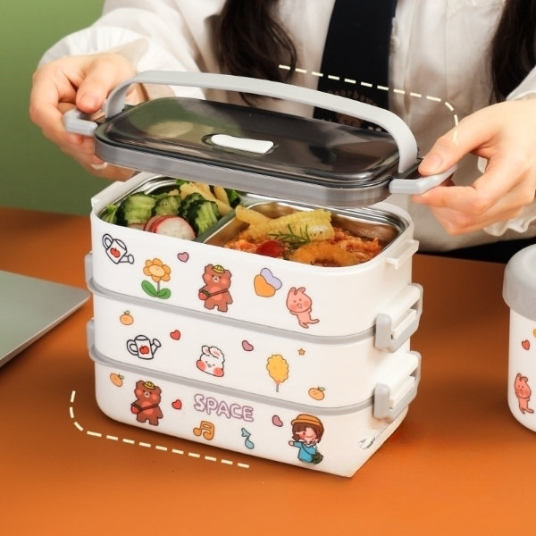 Bento Sandwich Box - Take Your Lunch - For Kids And Adults from Apollo Box