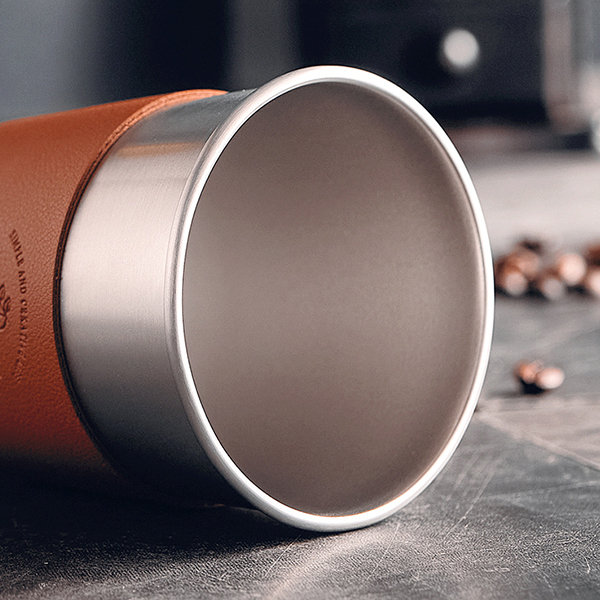 Leather Tumbler Set, Sleeve and Stainless Steel Cup