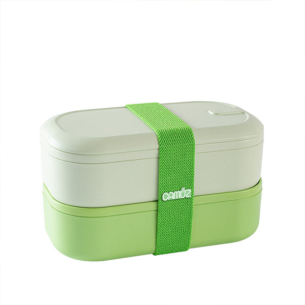 3-Layer Bento Box - Green - Beige - 3 Colors from Apollo Box