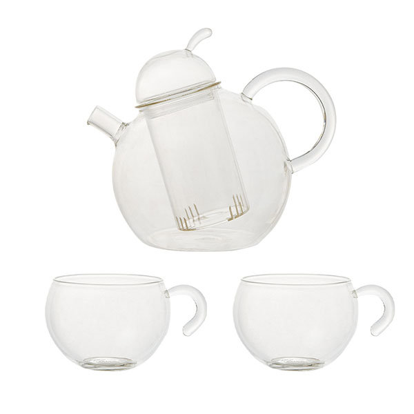 Round Glass Tea Set