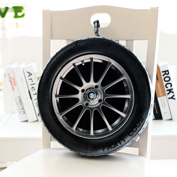 Tire Inspired Cushion - Plush - Sponge - BMW - Mercedes - 4 Patterns -  ApolloBox